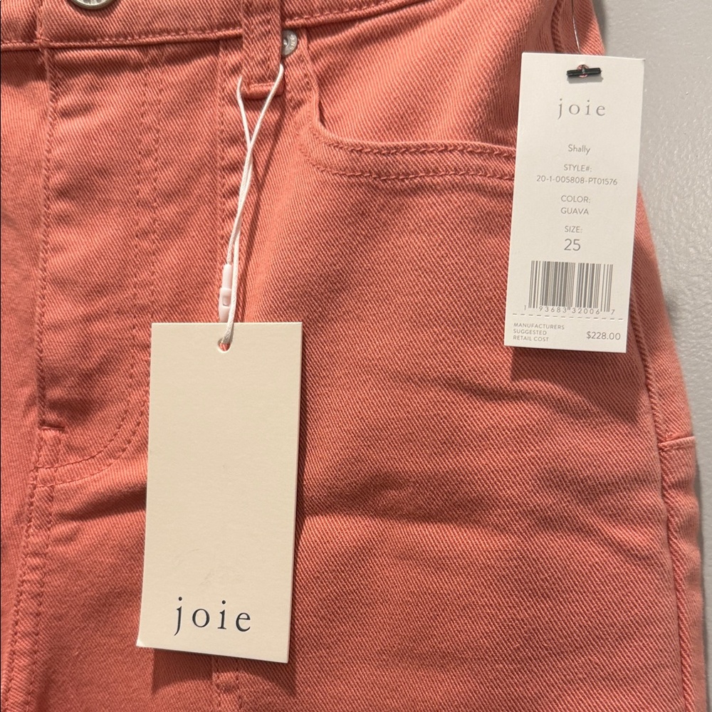 Joie Crop Jeans in Guava | Wide Leg Crop | High waist | Sz 25 - Picture 4 of 8